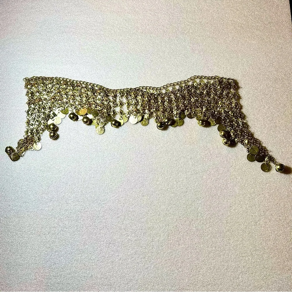 Vintage Coin Belly Dancer Belt with Bells - Picture 5 of 7